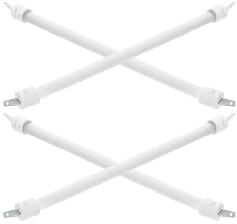 Toddmomy Élément Chauffant Tubulaire en Quartz 27 Cm pour Radiateur Électrique Petit Chauffage Extérieur Remplacement Tube de Quartz Chauffe-terasse 4 Pièces Robuste Diffusion Homogène Instantanée