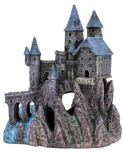 Penn-Plax Age-of-Magic Wizard’s Castle Aquarium Decoration – Safe for Freshwater and Saltwater Fish Tanks – Extra Large – Part B