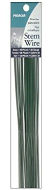 Panacea 562018 Floral Wire Painted STEM Green 20 Gauge 18 INCHES 30 Pieces