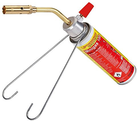 ROTHENBERGER Industrial Lötbrenner inkl. 1x Mini Gaskartusche 150 ml / 85 g | Gasbrenner | Schweißbrenner | Arbeitstemperatur 650°C | 7/16“ EU 35503