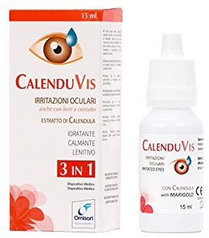 Calenduvis Gocce Oculari con Estratto di Calendula per Occhi Irritati - 15 ml