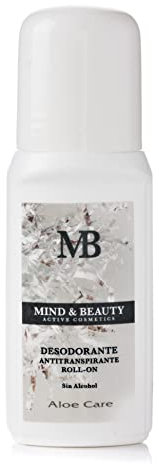 Mind & Beauty Desodorante antitranspirante Roll-On, con Aloe Vera - Protección máxima y eficacia 24 horas (75ml)