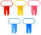 5 Stück Ballon Binden Werkzeug Schneller Ballonknoter Ballons Knoter Zubehör Ballon Knoten binden Clip für Party Hochzeitsdeko Ballons