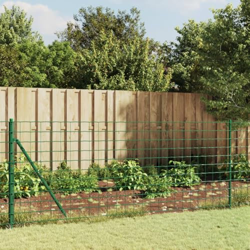 ShGaxin Cerca de Alambre de Acero galvanizado Verde 1x10 m, Malla Metalica, Malla Alambre, Alambre para Conejos, Vallas De Obra, Mallas para Gallinero, Malla Fina De Malla De Alambre - 154081