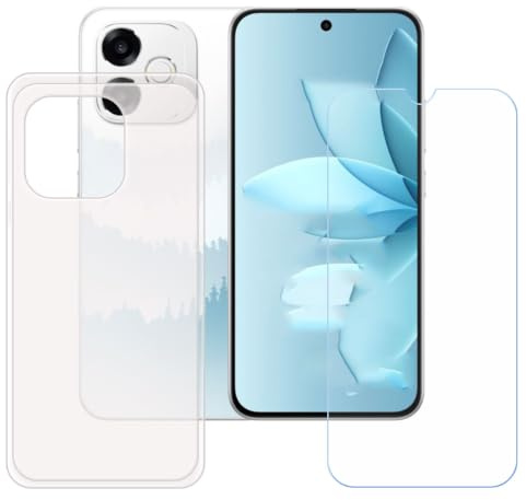 BMPNLSZ Translúcido Funda para OPPO A6s Pro+ Screen Protector