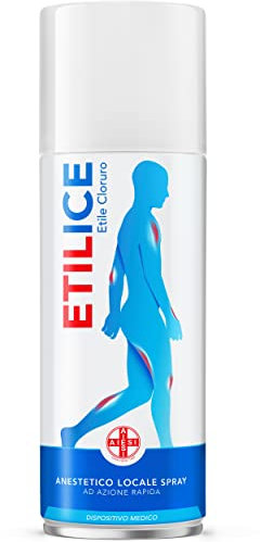 AIESI® Etile Cloruro Spray bomboletta da 175 ml Etilice (Ex Liotonice), Ghiaccio spray istantaneo anestetico, Originale Dr.Henning, Made in Germany