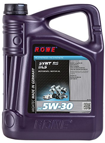 ROWE Hightec Synt RS SAE 5W-30 DLS- 5 Liter PKW-Motoröl, vollsynthetisch (HC-Synthese) |Made in Germany