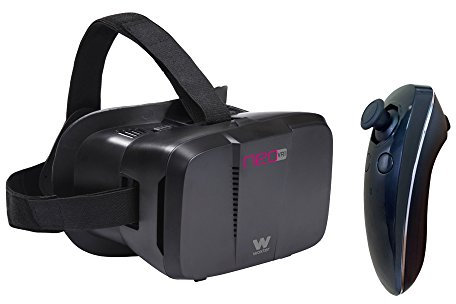 Woxter Neo VR1 - Kit Gafas de Realidad Virtual 3D para Smartphone con Mando a Distancia, Color Negro