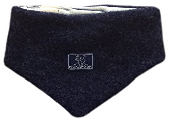Pickapooh Halswärmer, 100 % Merinowolle, Baby, Jungen, Mädchen, Schal, Halstuch, Baumwoll-Fleece, Winter, dunkelblau, 3-9 Months