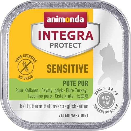 animonda Integra Protect Sensitive Våtfoder för Vuxna Katter, Paket med 16 x 100 g