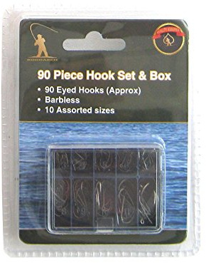 Roddarch 90 Assorted Fishing Hooks Set Hook Selection Kit
