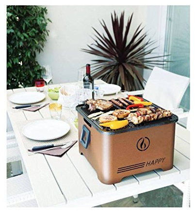 Barbecue Grill Happy portable et innovant, fonctionnement à pellets, peu encombrant inox