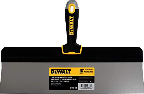 DEWALT DXTT-2-198 - Cuchillo de cinta trasera grande de 16 pulgadas, acero inoxidable con mango de agarre suave