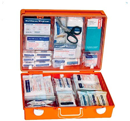Holthaus Medical Erste-Hilfe-Koffer MULTI Verbandskasten Notfallkasten, 40x30x15cm, DIN13169 erweitert