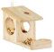 Relaxdays Eichhörnchen Futterhaus, Futterkasten für Eichhörnchen, zum Aufhängen, Holz, HBT: 17,5 x 14 x 25 cm, natur