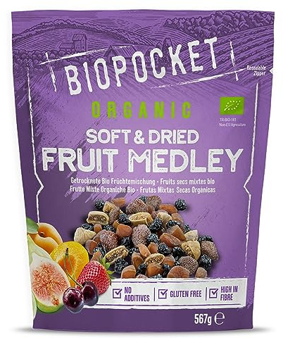 Biopocket Organic Dried Fruit Medley, 567 g