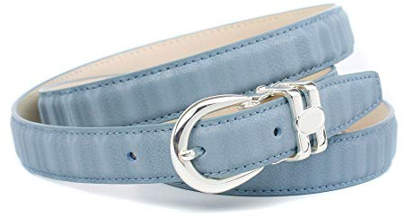 Anthoni Crown Damen 13H3D85 Gürtel, Blau (Hellblau 085), 6621 (Herstellergröße: 80)