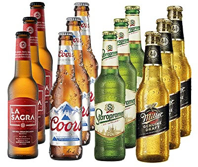 Pack Cerveza Lagers del Mundo - Pack degustación de 12 botellas de 330 ml - Total: 3960 ml