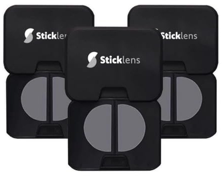 Selbstklebende Linsen - Brille mit Sehstärke Selbst Herstellen - Vielseitig Anwendbar Lenses - Sehhilfe für Sportbrille, Sonnenbrille, Taucherbrille - Stärke +2.50