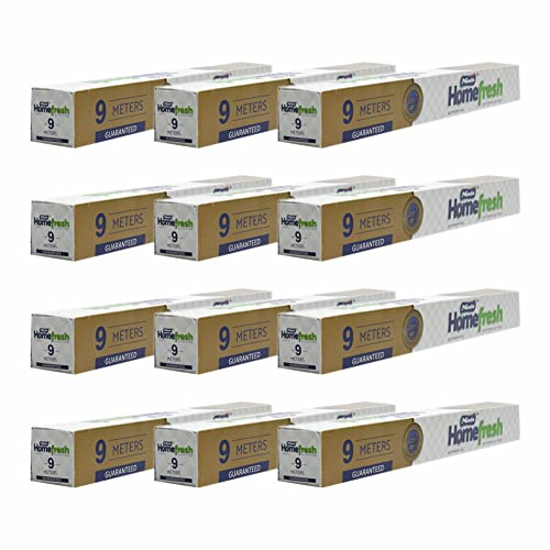 JMS we create smile - 12 Rolls x Aluminium Foil Roll 29.5CM x 9M Kitchen Foil Tin Foil Roll - 10.5 Micron Thick Foil Wrap Sheets for Food Service Packing, Cooking, Baking, Grilling, Roasting BBQ