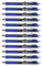 Amazon Basics Einziehbare Gelschreiber, Feiner Punkt (0,7 mm), Blau, 12 Stück, 1er-Pack