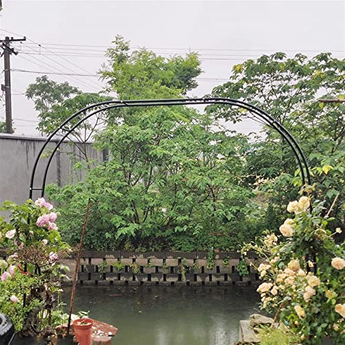 Arco Jardin Exterior Decorativo de Entrada, Arcos de Jardin Hierro para Varias Plantas Trepadoras, Rosas, Arco de Boda, Arco De Metal para Exteriores, Varios Tamaños,280x220x40CM