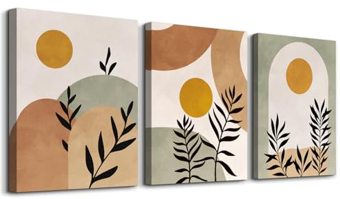 hyidecorart Boho Bilder Wohnzimmer Abstract Leinwand Gemälde 30x40 cm | Prächtiges Ornament, HD-Druck, Einfach Aufzuhängen, Leinwandgewebe, Für Viele Räume, Flexible Wanddeko, Geschenk