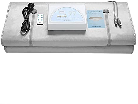 Manta de sauna Manta de sauna de infrarrojos 2 Zona Calefacción Sauna Manta Rometa Control Calefacción Manta Cuerpo Pérdida de peso Sauna Desintoxicación Terapia para la desintoxicación