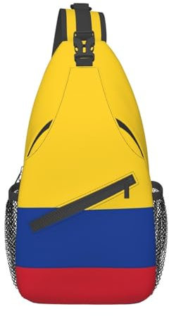 Schule Kolumbien Flagge Tagesrucksack Polyester Rucksack Elegant Sporttasche Für Travel, Bergsteigen, Camping