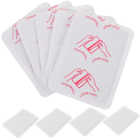 20 Piezas de Compresas Calientes Adhesivas Autocalentables de Color Claro | Abdomen y Hombro, Uso en Menstruación y Frío Invernal, Formato Portátil
