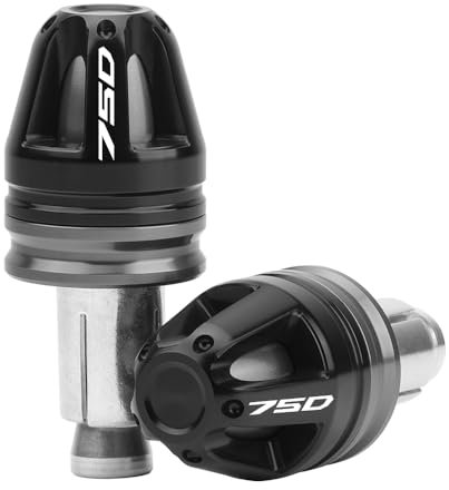 MotHeart Lenkerendstopfen für Motorräder für X-ADV 750 2017-2025 7/8” (22mm) Lenker 17mm Durchmesser CNC-gefertigte Aluminiumkappen (Siehe unten) x-ADV 750 Zubehör (Grau)