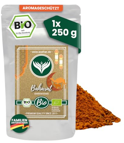 Azafran BIO Baharat Gewürzmischung gemahlen arabische Art 250g | Warm-würzig für orientalische Gerichte