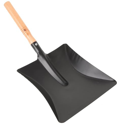 Hemobllo Pala De Hierro Pequeña para Exteriores Mango De Madera Pala De Jardinería Práctica para Movimiento De Tierras para Jardinería y Limpieza De Basura