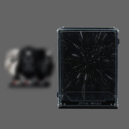Acrylic Display Case for 75328/75304 Iron Man Helmet, Dustproof Display Case for Models Collectibles (Display Case Only)