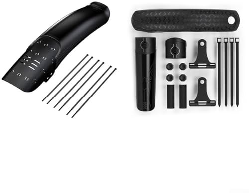 Juego de guardabarros para bicicleta de montaña, protección delantera y trasera, montaje sencillo