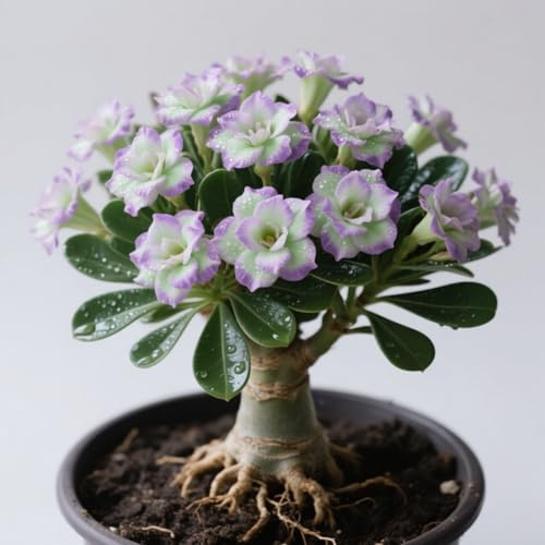 Rosa Del Desierto Perenne Y Resistente/DecoracióN De JardíN-2 Rizoma-A