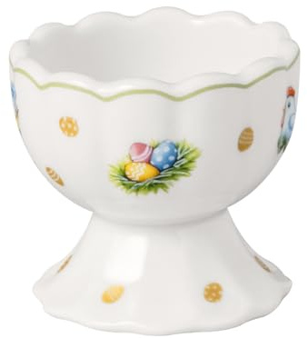 Villeroy & Boch - Easter Delight Eierbecher grün, Keramik Eierbecher für Ostern, Oster Frühstück, Eierhalter, Frühstückszubehör, Premium Porzellan