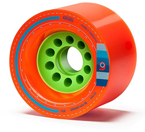 Orangatang Kegel Rollen, 80 mm, für Downhill Longboard und Skateboard, 4 Stück, Jungen, Longboard-Räder, WKE8083, Orange, 80a, w/o Bearings