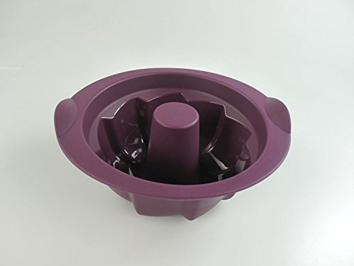 TUPPERWARE Backen Silikonform Mini Gugelhupf lila Backform Kuchen Silikon Easy