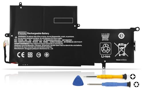 K KYUER PK03XL Batterie pour HP Spectre Pro X360 G1 G2 Convertible 13-4000 13-4100 13-4200 13T-4200 CTO 13 4103DX 4101DX 4001DX 4003DX 4005DX 4116DX 4102DX 4105DX 4193NR 4129NA 4193DX 4230NG 4000NG