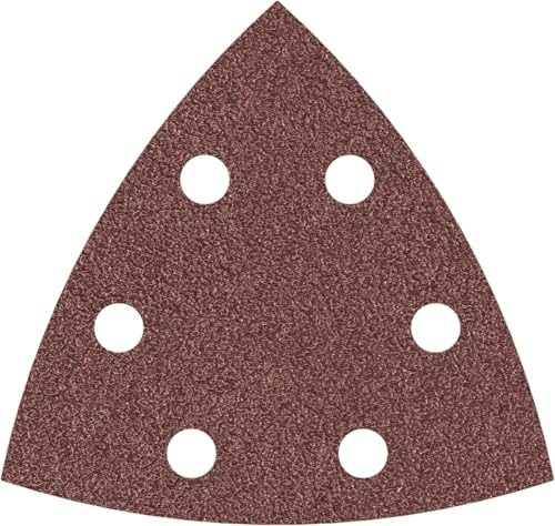 Bosch 5x PRO F460 Sanding Sheet for Multitools | for Paint on wood, Hardwood, Ø 93x93 mm, Grit 40, Professional Accessory Multitool, Delta Sander