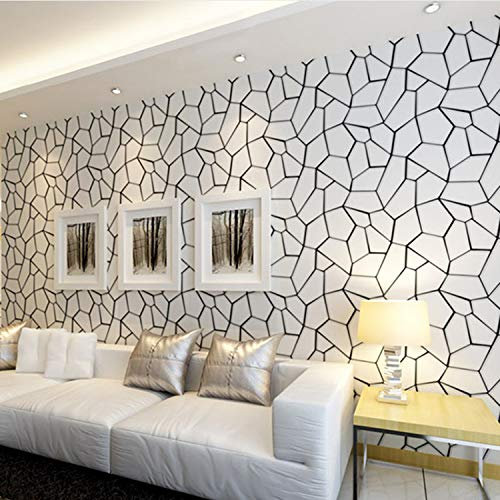 qunxun Moderne Mode 3D Abstrakte Geometrische Vliestapete Für Wände Rolle Wohnzimmer Schlafzimmer Stein Muster Tapeten Wohnkultur10m*0.53m