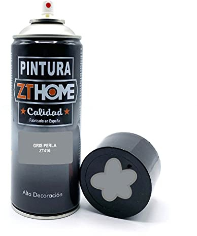 Pintura Spray 400ml imprimacion para madera, metal, ceramica, plasticos/Pintura para todo tipo de cosas y superficies Radiadores, bicicleta, coche, plasticos, microondas, graffiti (Gris Perla)
