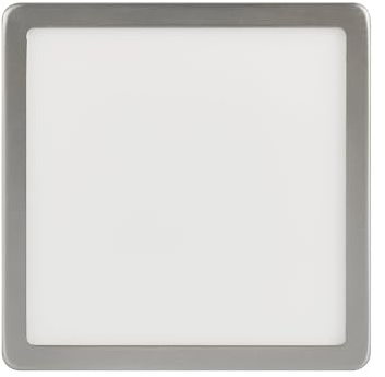 EGLO connect.z Smart-Home LED Bad-Deckenlampe Fueva-Z, L x B 21 cm, ZigBee | App und Sprachsteuerung Alexa, Lichtfarbe (warmweiß-kaltweiß), dimmbar, Metall Aufbauleuchte nickel-matt, IP44