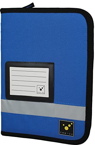 tee-uu TRIP Organizer Fahrtenbuchmappe mit Ringbuchmechanik DIN A5 Hochformat (blau)