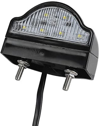 Yuanjoy 1 Stück LED Wasserdicht Kennzeichenleuchte 12V 24V für KFZ Anhänger Motorrad Universal Kennzeichenbeleuchtung Nummernschildbeleuchtung ECE-Zertifizierung