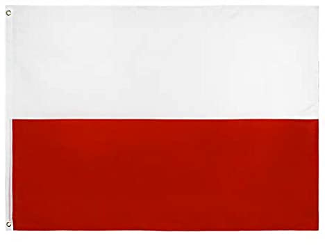 150x90cm Polnische Flagge, Polen Fahne mit 2 Metallösen für den Innen- und Außenbereich, Polen Nationalflagge in leuchtenden Farben, dekoriert bei Sportveranstaltungen, Partys, Paraden