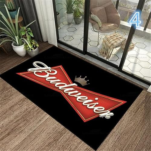 bailongma Motif De Bière Tapis Décoratif en Flanelle Bar Moderne Salon Salon Tapis De Sol Tapis De Chambre B654 140×200CM