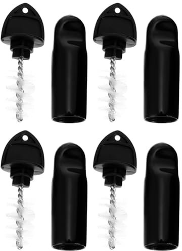 DOITOOL Reinigungsbürsten Set Für Bierfass Wasserhahn Mit 4 Gummiabdeckungen Und Bürsten Flexible Gummikappe Zum Schutz Und Reinigung Von Standard Bierhähnen Im Haushalt Und Gastronomie