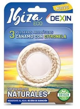DEXIN IBIZA 3 PULSERAS AROMATICAS CON CITRONELA